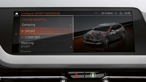 BMW Série 1 F40 avec suspension adaptative