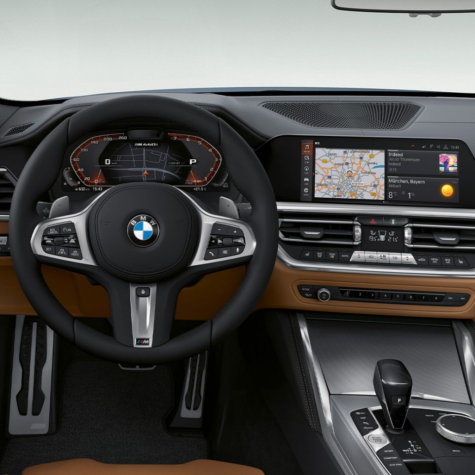 Poste de conduite de la BMW Série 4 Coupé G22 2020 Habitacle de la BMW Série 4 Coupé G22 2020, poste de conduite