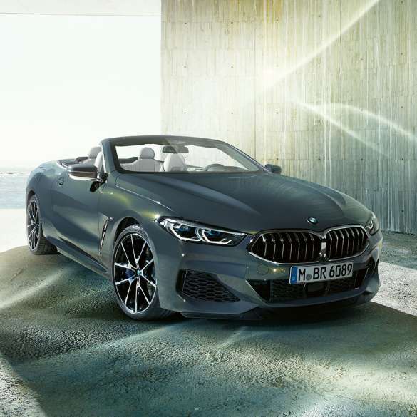 BMW M850i xDrive Dravitgrau metallic, vue de trois quarts avant gauche. BMW M850i xDrive Dravitgrau metallic, vue de trois quarts avant gauche.