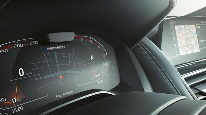 BMW M850i xDrive, combiné des instruments, Driving Assistant Pack Plus. BMW M850i xDrive, combiné des instruments, Driving Assistant Pack Plus.