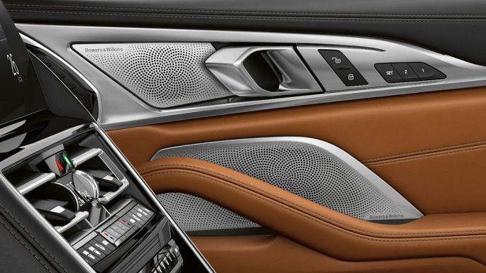 BMW M850i xDrive, intérieur, Bowers & Wilkins Diamond Surround Sound System. BMW M850i xDrive, intérieur, Bowers & Wilkins Diamond Surround Sound System.