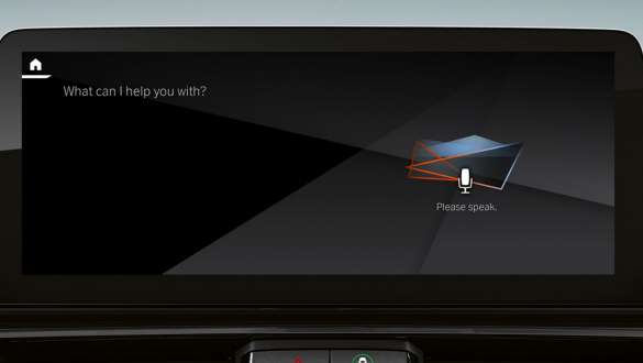 BMW Intelligent Personal Assistant La nouvelle BMW Série 8 Gran Coupé G16 LCI restylage de l'habitacle, vue de près du Control Display