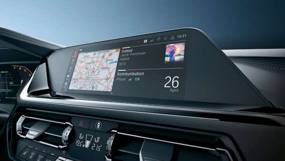 BMW Live Cockpit Professional de la BMW M440i xDrive Cabriolet G23 2020 BMW Live Cockpit Professional de la BMW M440i xDrive Cabriolet G23 2020, intérieur