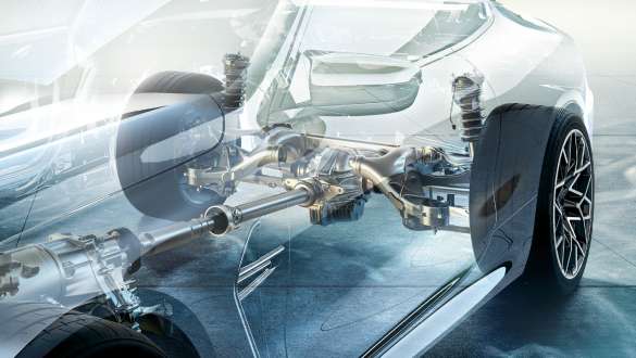 Suspension M adaptative. BMW M8 Competition Cabrio avec suspension M adaptative.