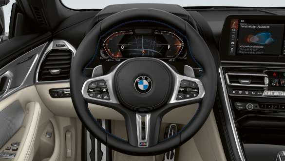 La nouvelle BMW M850i xDrive Cabrio G14 LCI restylage 2022 Volant M en cuir Intérieur