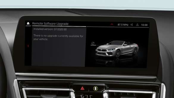 La nouvelle BMW Série 8 Cabrio M91 LCI restylage 2022 Remote Software Upgrade Control Display