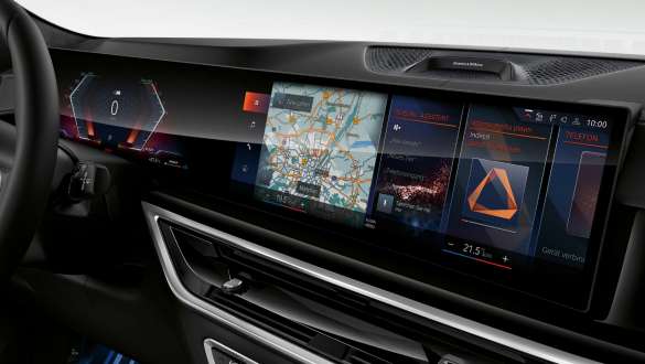 BMW X6 M60i xDrive G06 MP BMW Curved Display, vue en gros plan