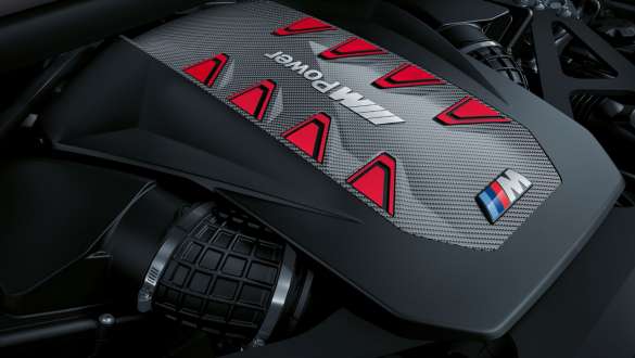 BMW X6 M Competition F96 2023, moteur essence V8 M TwinPower Turbo