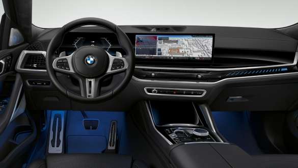 BMW X6 G06 LCI Éléments de commande innovants dans le poste de conduite intérieur