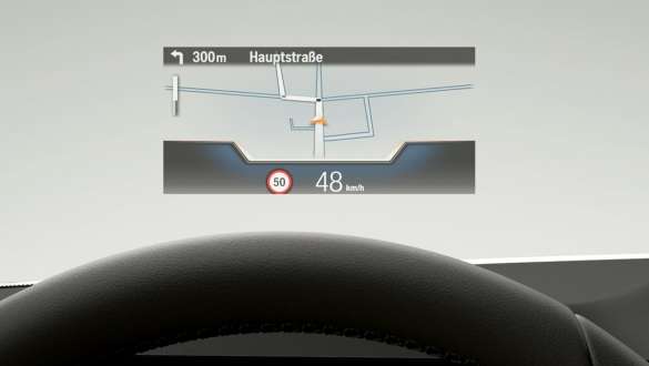 BMW Head-Up Display – affichage sur le pare-brise de la BMW X7 G07 LCI