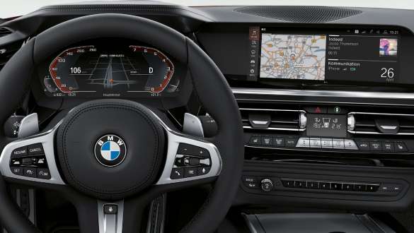 Le BMW Live Cockpit de la BMW Z4 Roadster BMW BMW Z4 Roadster avec BMW Live Cockpit