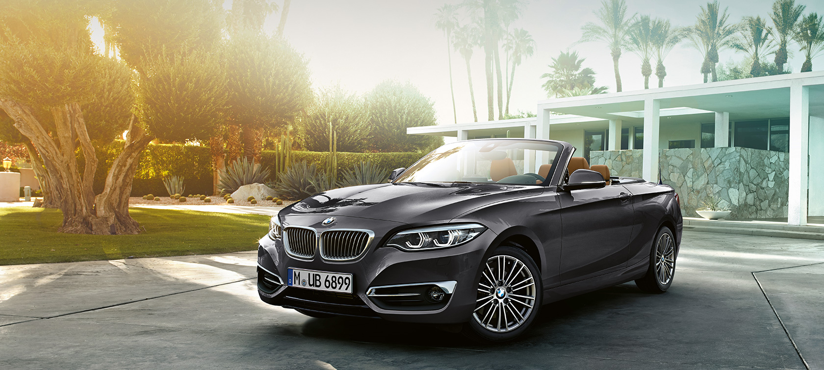 BMW Série 2 Cabrio, vue de trois quarts face BMW Série 2 Cabrio, vue de trois quarts face