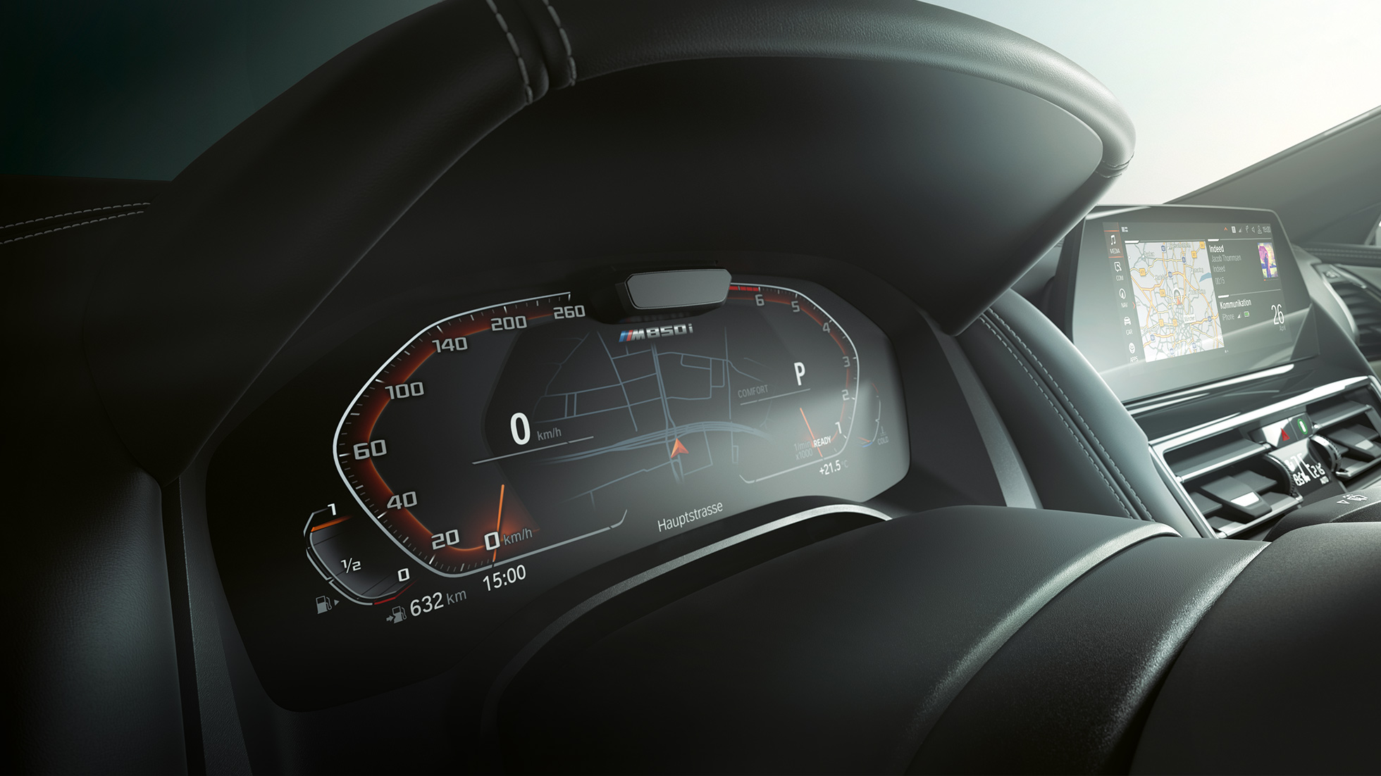 BMW M850i xDrive, combiné des instruments, Driving Assistant Pack Plus. BMW M850i xDrive, combiné des instruments, Driving Assistant Pack Plus.
