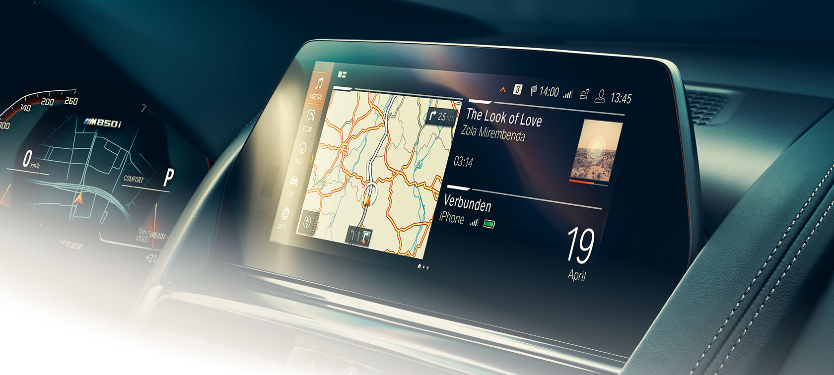 Écran de contrôle BMW Série 8 Coupé, intérieur, Control Display.