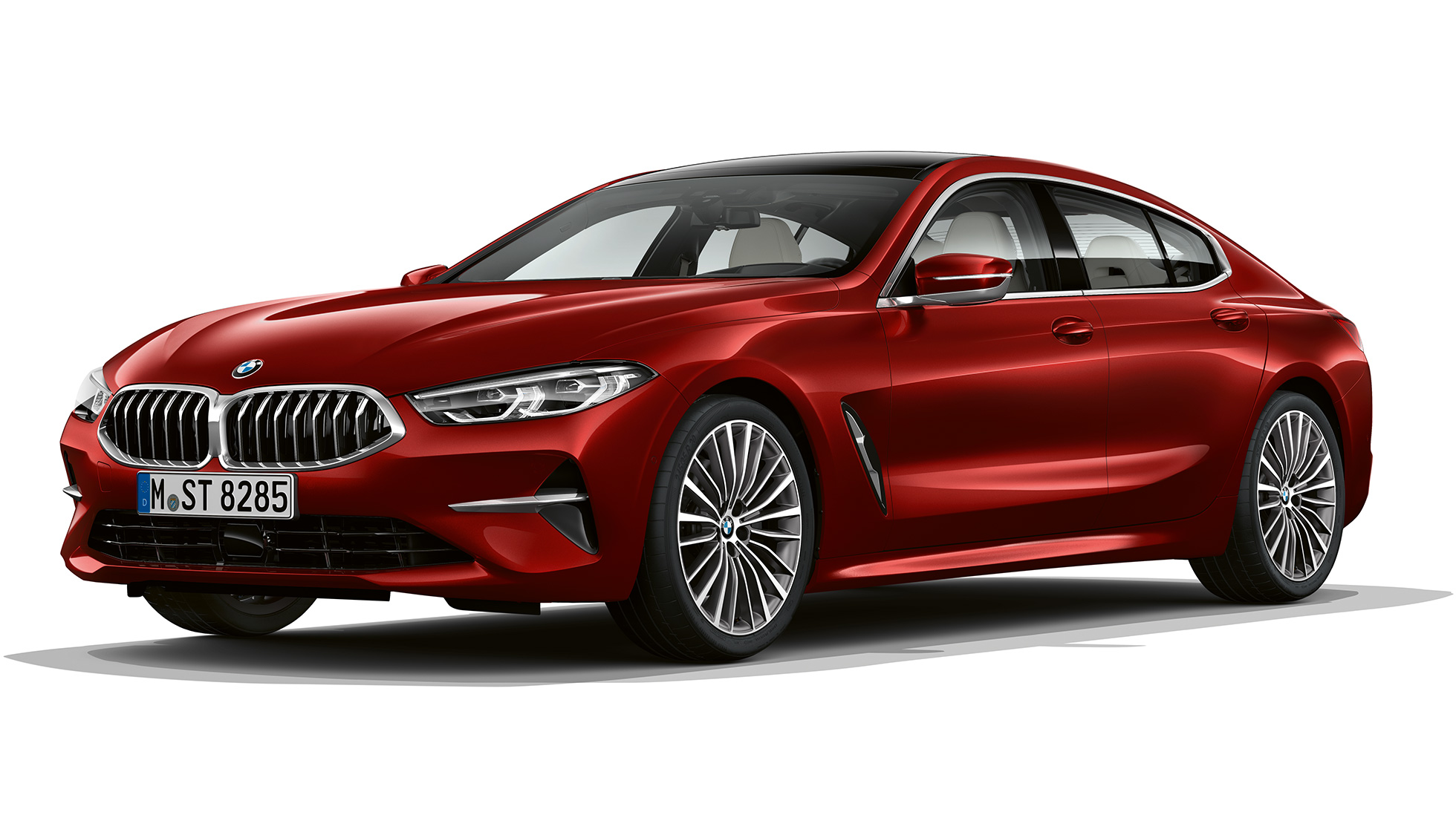 Modèle de base vue de trois quarts avant BMW Série 8 Gran Coupé, modèle de base, vue de trois quarts avant