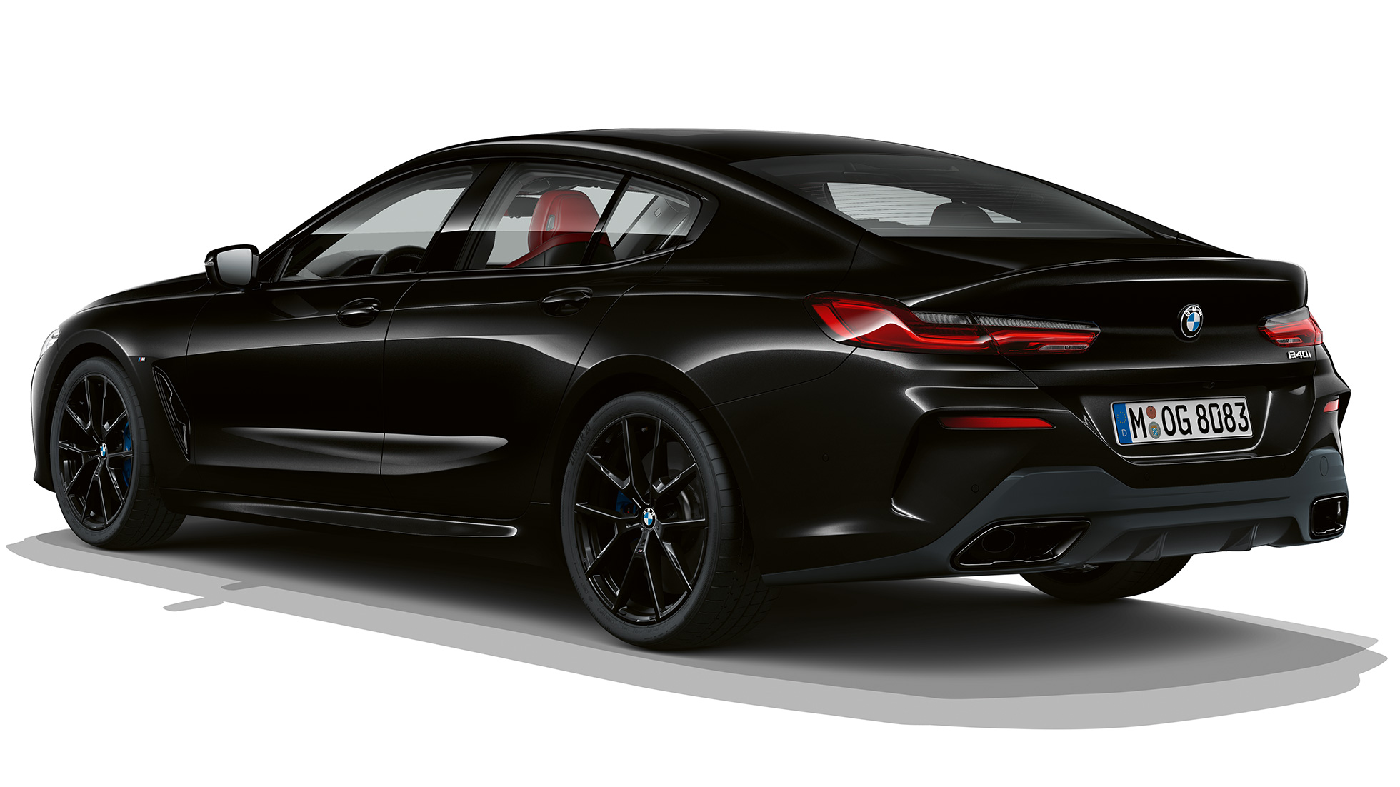 Kit M Sport, vue de trois quarts arrière BMW Série 8 Gran Coupé, Kit M Sport, vue de trois quarts arrière