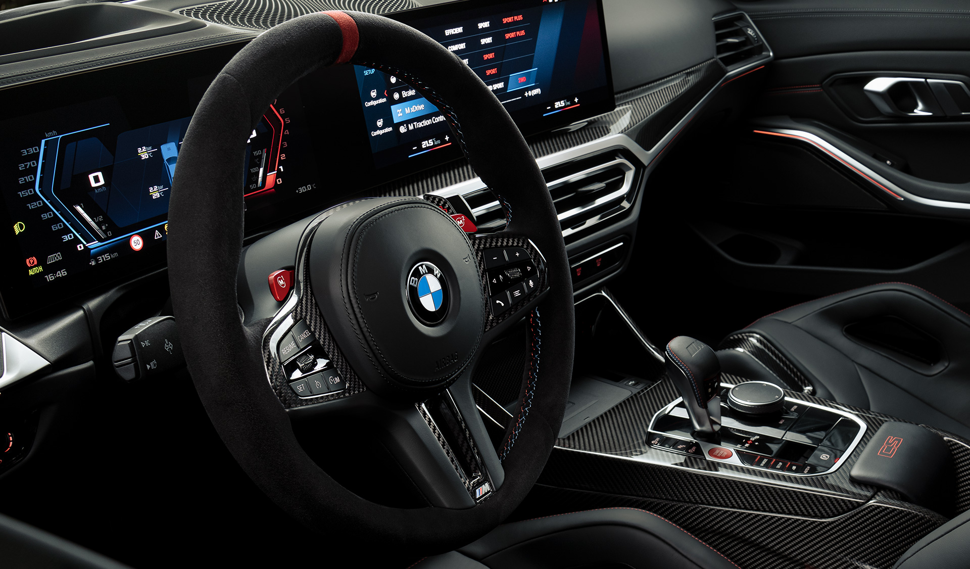 BMW M3 G80 Volant M en cuir Alcantara