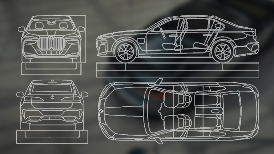 Graphique BMW M760e xDrive Berline G70 Graphique BMW M760e xDrive Berline G70