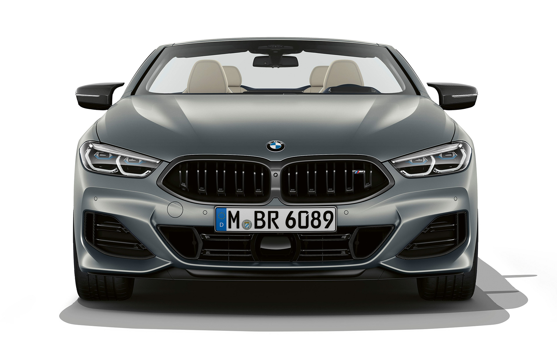 La nouvelle BMW M850i xDrive Cabrio G14 LCI restylage 2022 vue avant