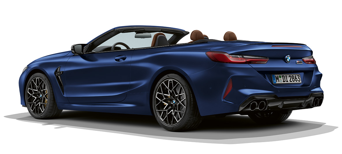 La nouvelle BMW M8 Cabrio F91 LCI restylage 2022 teinte extérieure BMW Individual