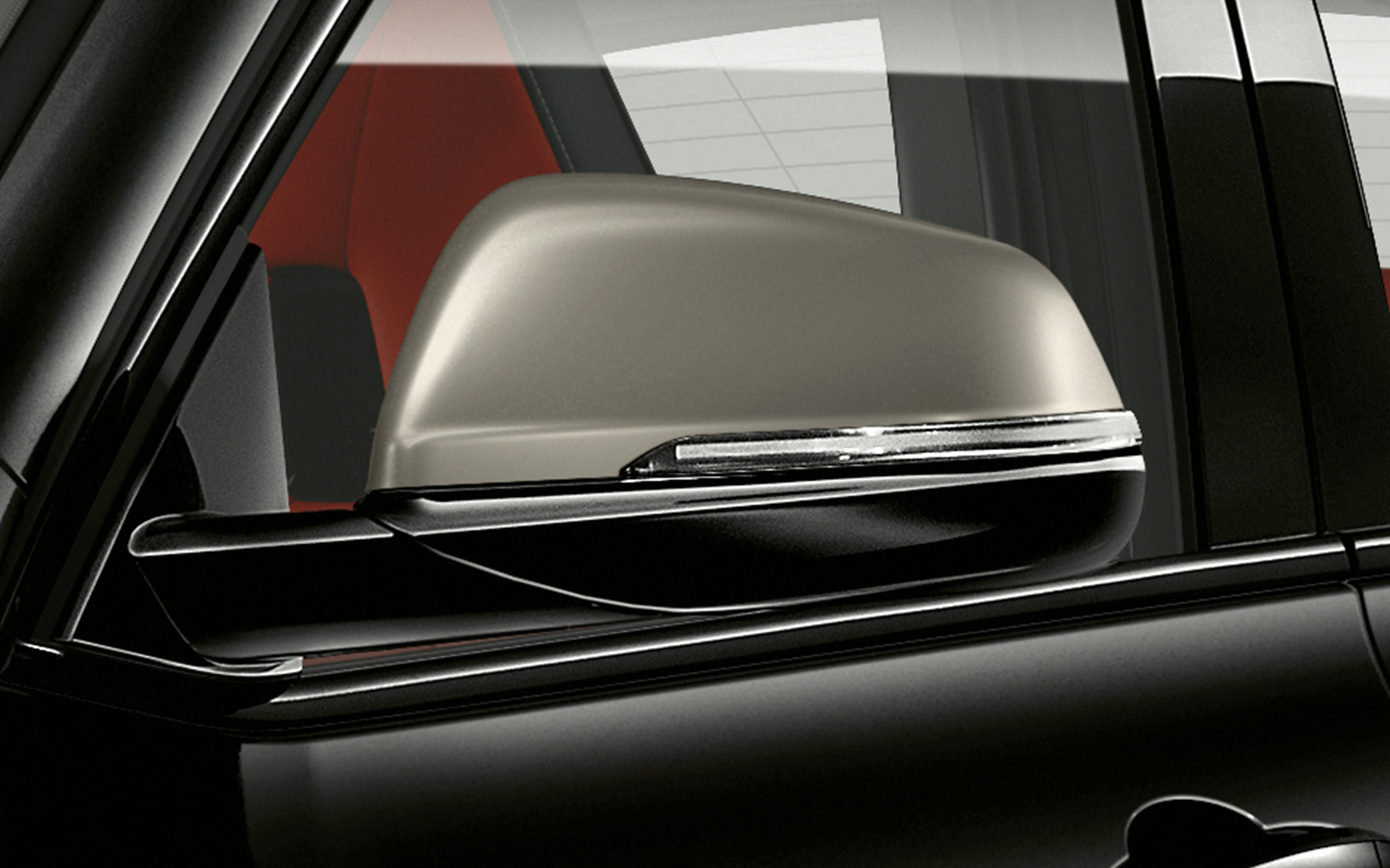Coque des rétroviseurs extérieurs en Ceriumgrau de la BMW X2 M35i (F39) Saphirschwarz metallic (F39) Extérieur
