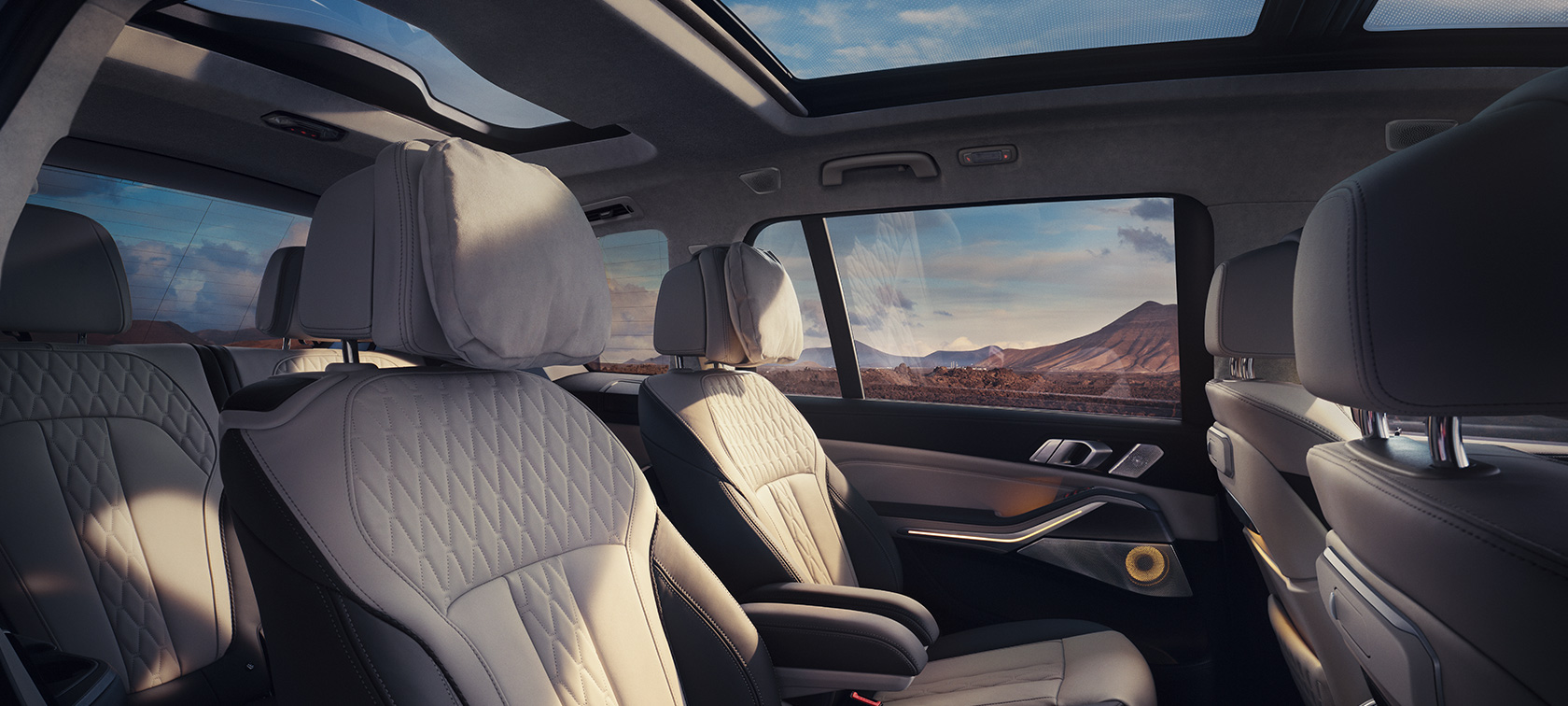 BMW X7 G07 LCI vue ¾ face Sparkling Kupfergrau metallic vidéo