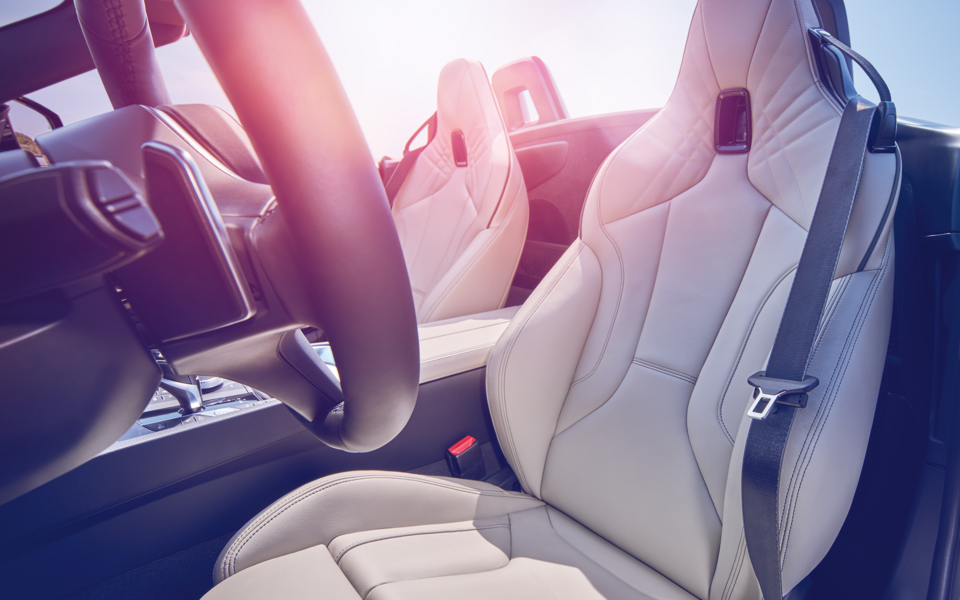 BMW Z4 Roadster (G29), sièges avant Vue sur les sièges avant de la BMW Z4 Roadster (G29)