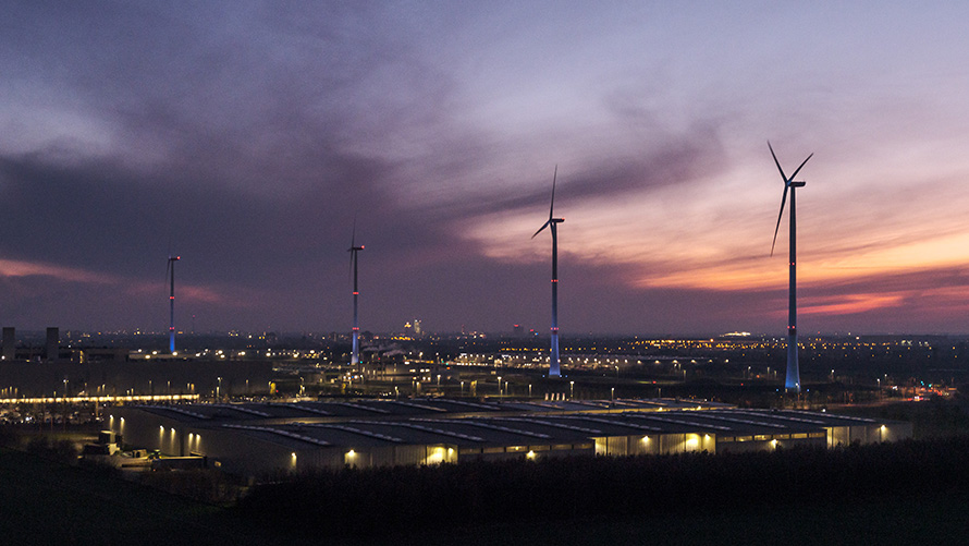 Énergie éolienne durabilité BMW Durabilité BMW énergie éolienne BMW site de Leipzig quatre éoliennes